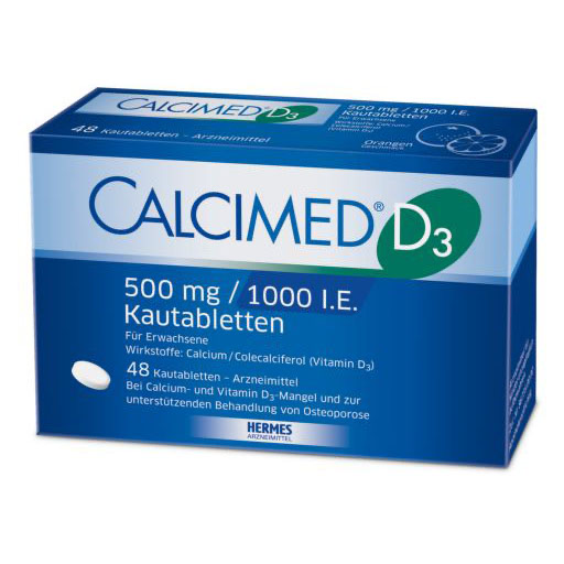 CALCIMED D3 500 mg/1000 I.E. Kautabletten