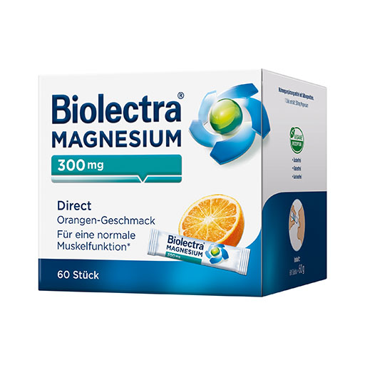 BIOLECTRA Magnesium 300 mg Direct Orange Sticks