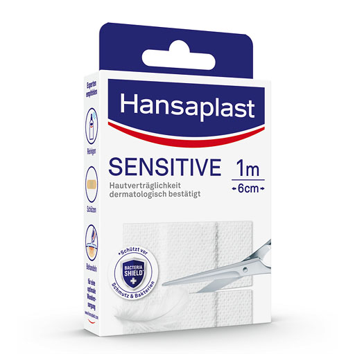 HANSAPLAST Sensitive Pflast.hypoallergen 6 cmx1 m