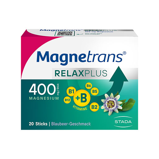 MAGNETRANS Relax+ 400 mg Granulat Sticks Blaubeere